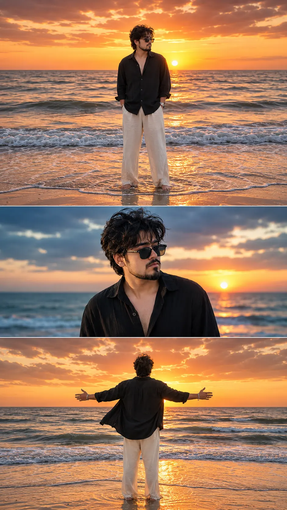 Beach Photoshoot Gemini Prompt - Free Cinematic AI Prompt