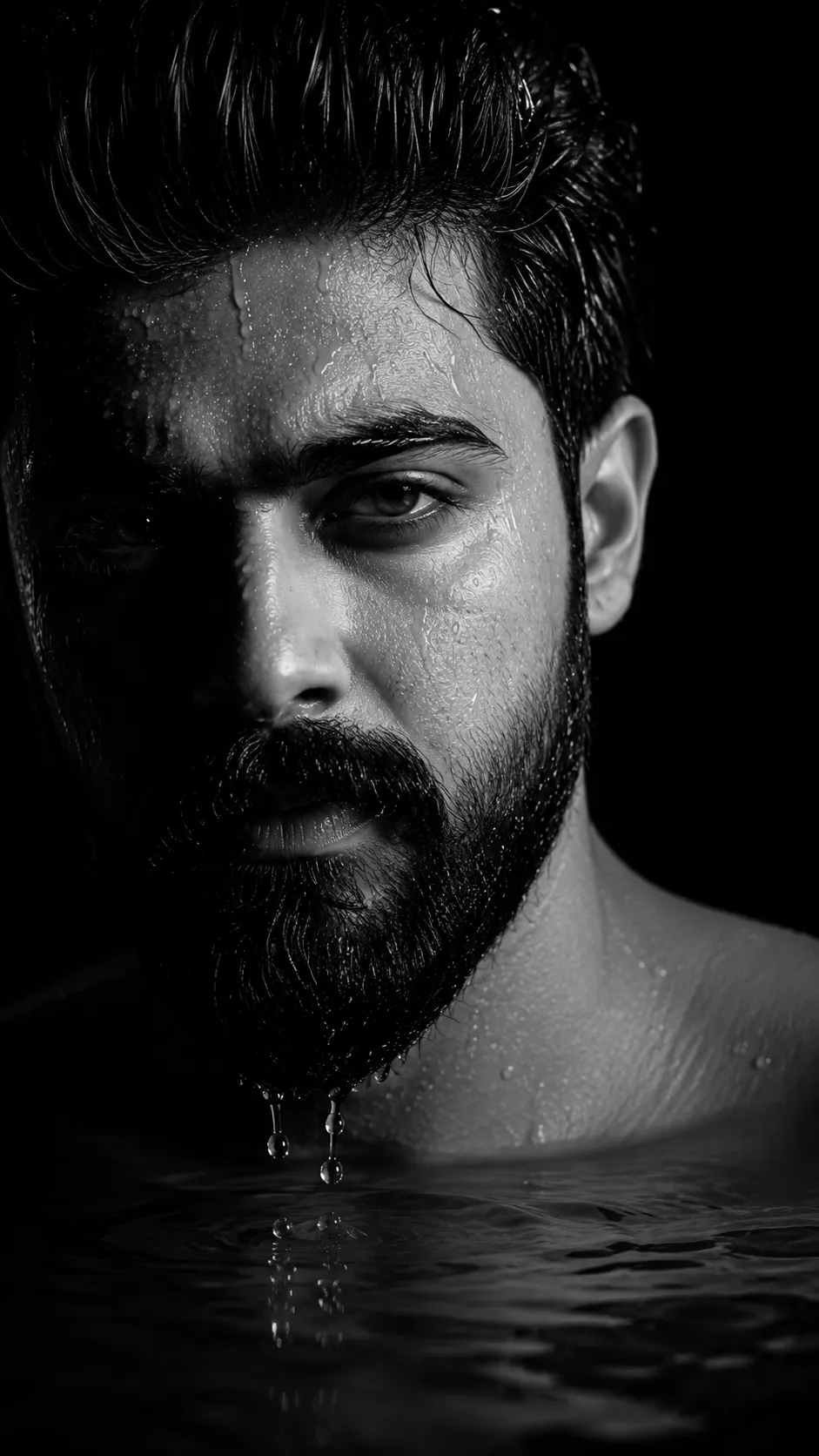 Black and White Potrait Prompt - Free Wallpaper AI Prompt