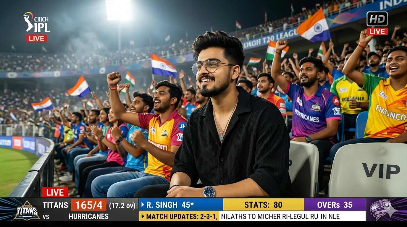 Cricket Stadium Photo Prompt - Sports AI Prompt