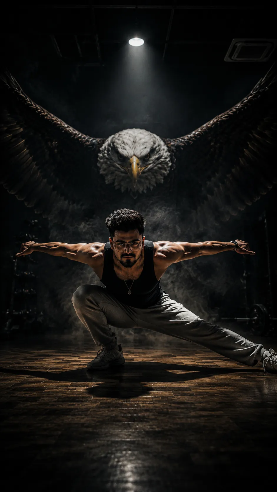 Eagle Pose Gym Gemini Prompt - Free Gym AI Prompt