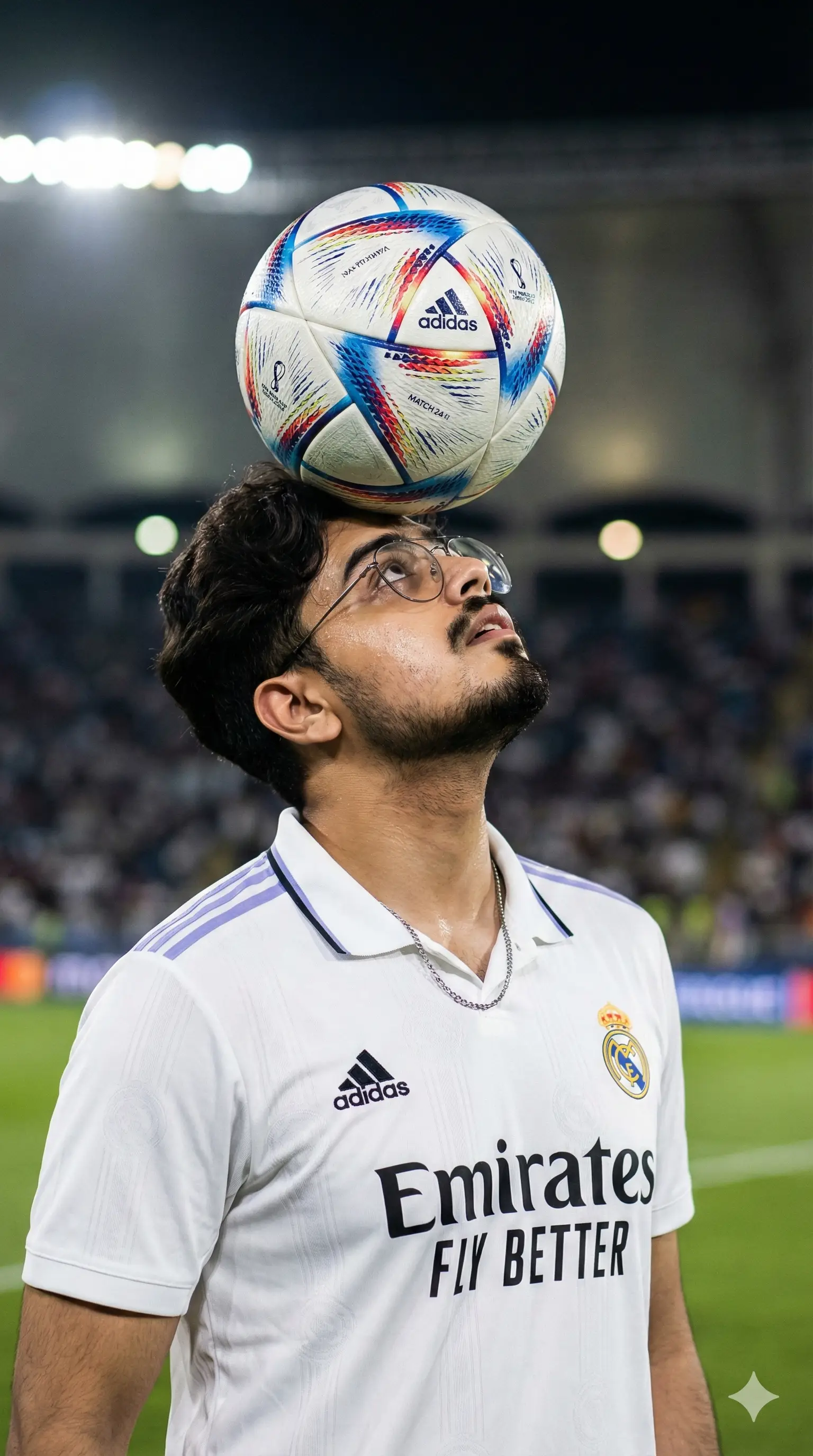 Football Balance Stadium Portrait - Sports AI Prompt