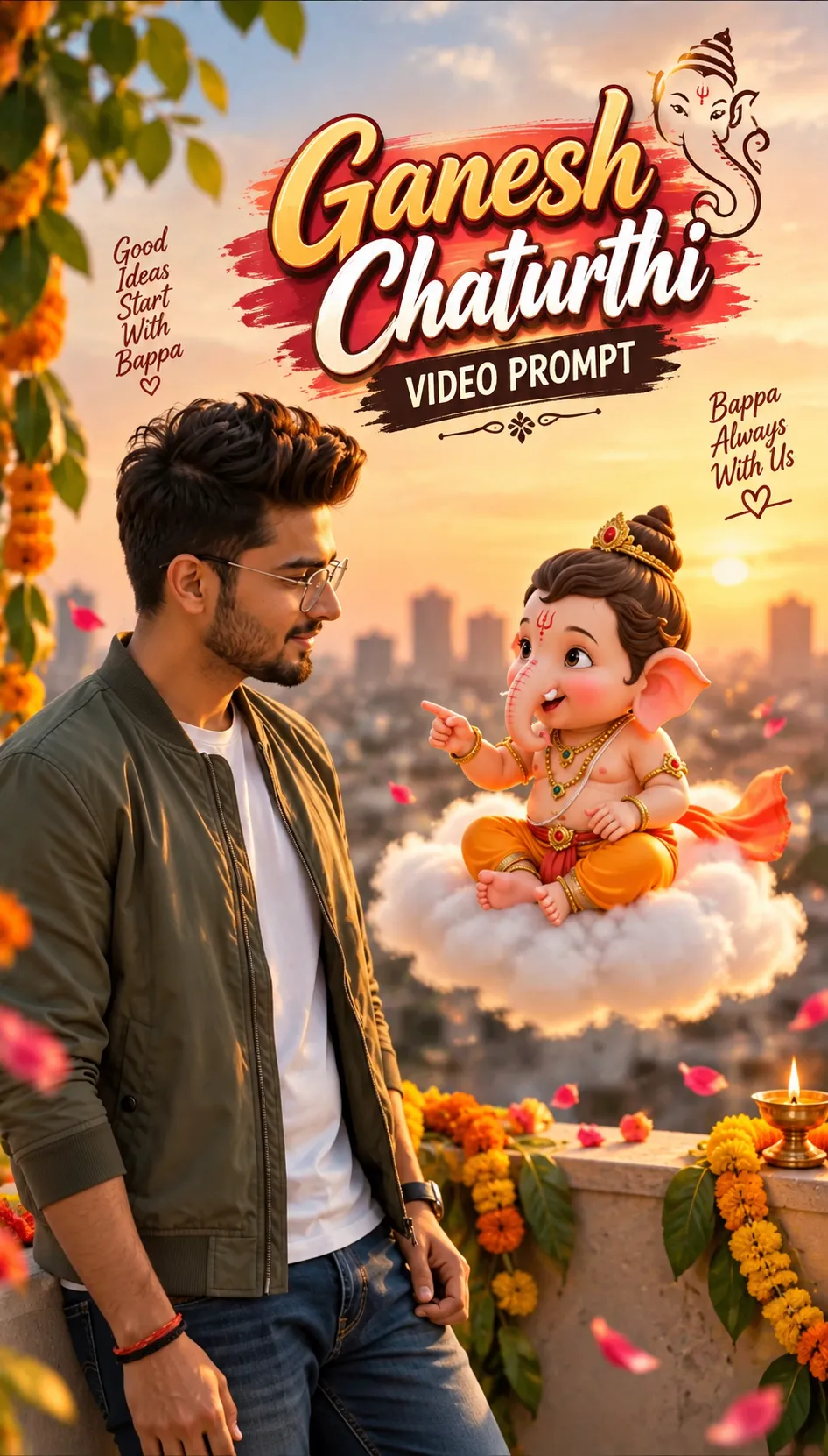 Ganesh Chaturthi Video Prompt - Spiritual AI Prompt
