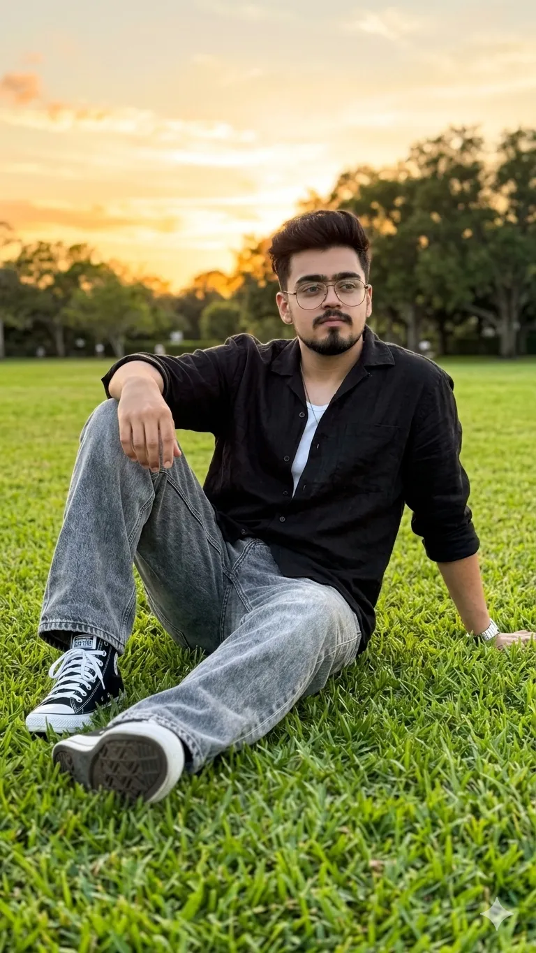 Golden Hour Park Portrait - Free Lifestyle AI Prompt