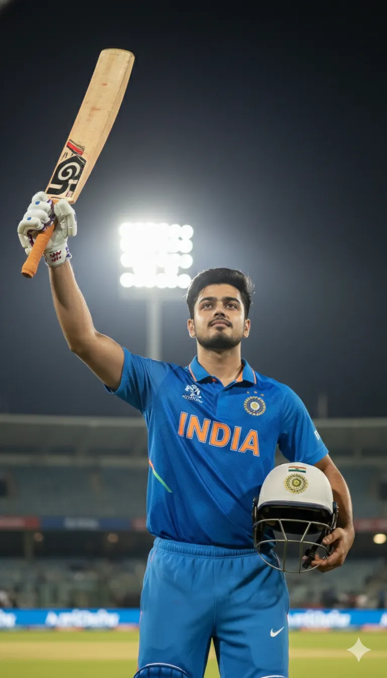 Indian cricket victory potrait - Sports AI Prompt