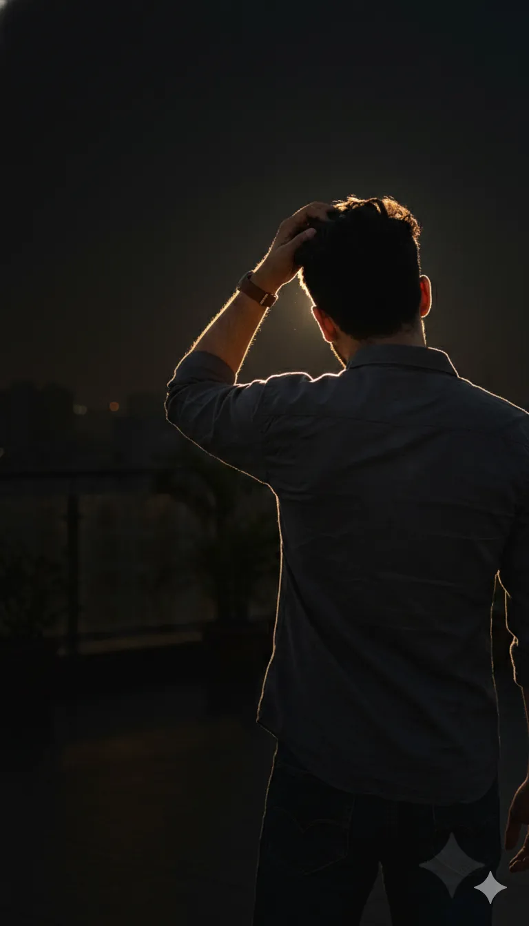 Intense Night Flash Portrait Edit - Photography AI Prompt