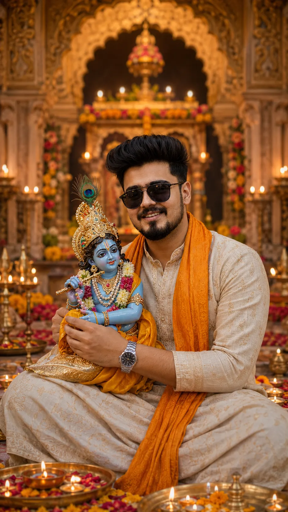 Janmashtmi Prompt For Boy - Spiritual AI Prompt