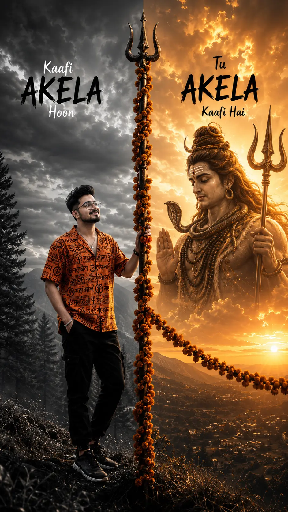 Kaafi Akela Hoon Tu Akela Kaafi Hai Mahadev Gemini Prompt - Spiritual AI Prompt