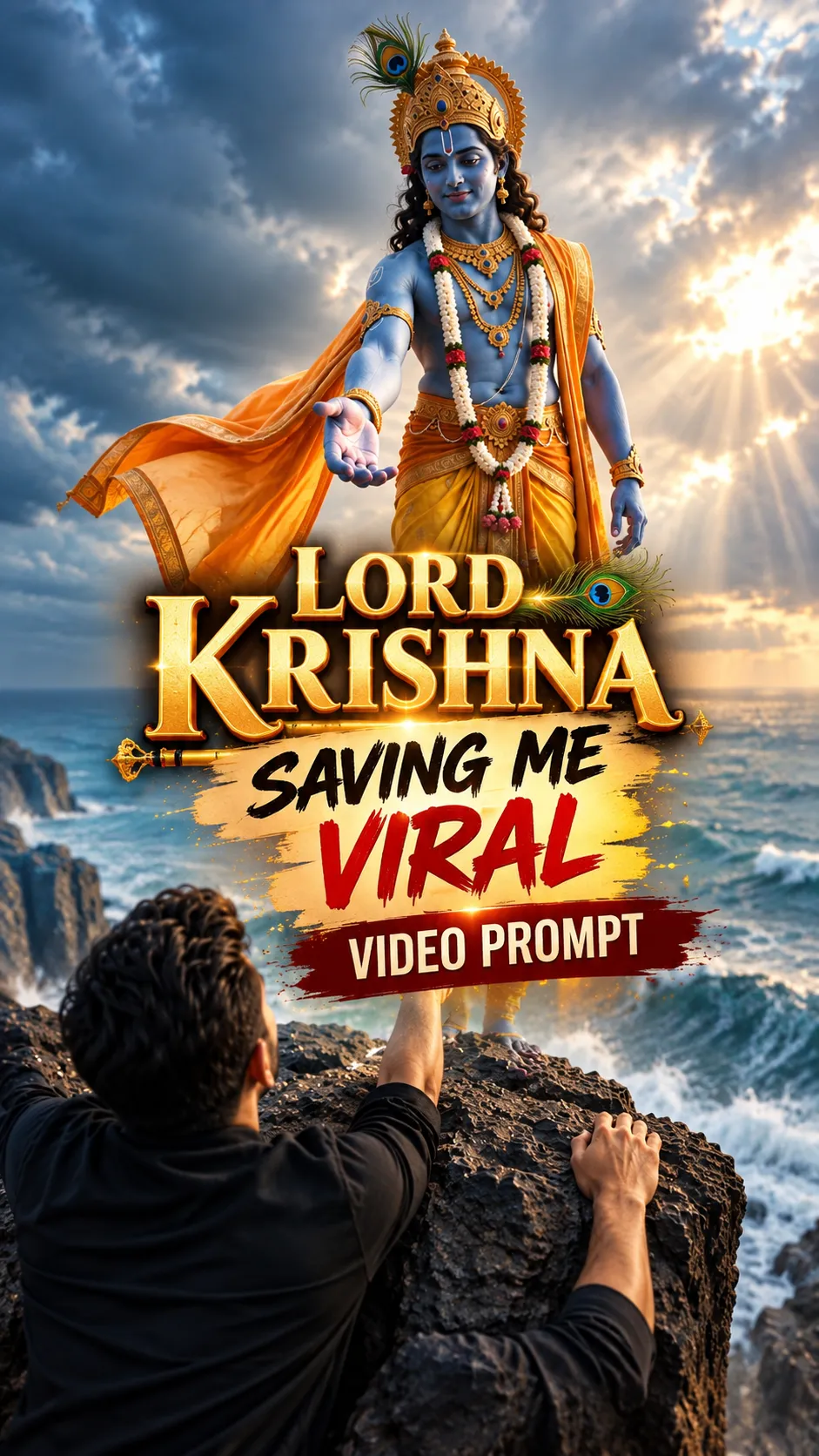 Lord Krishna Ji AI Video Prompt - Spiritual AI Prompt