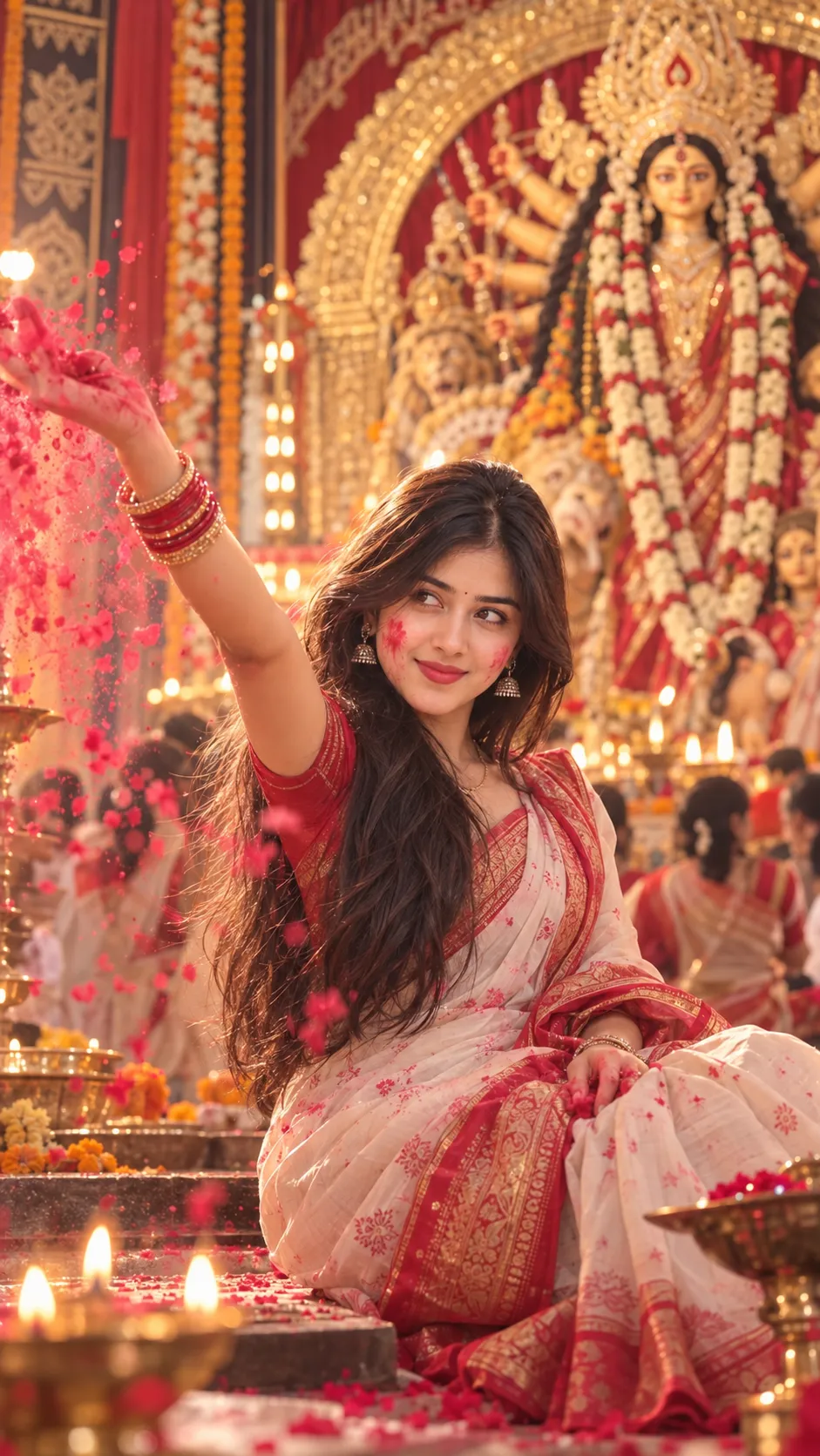 Navratri Devi Puja Photo Prompt - Free Festival AI Prompt