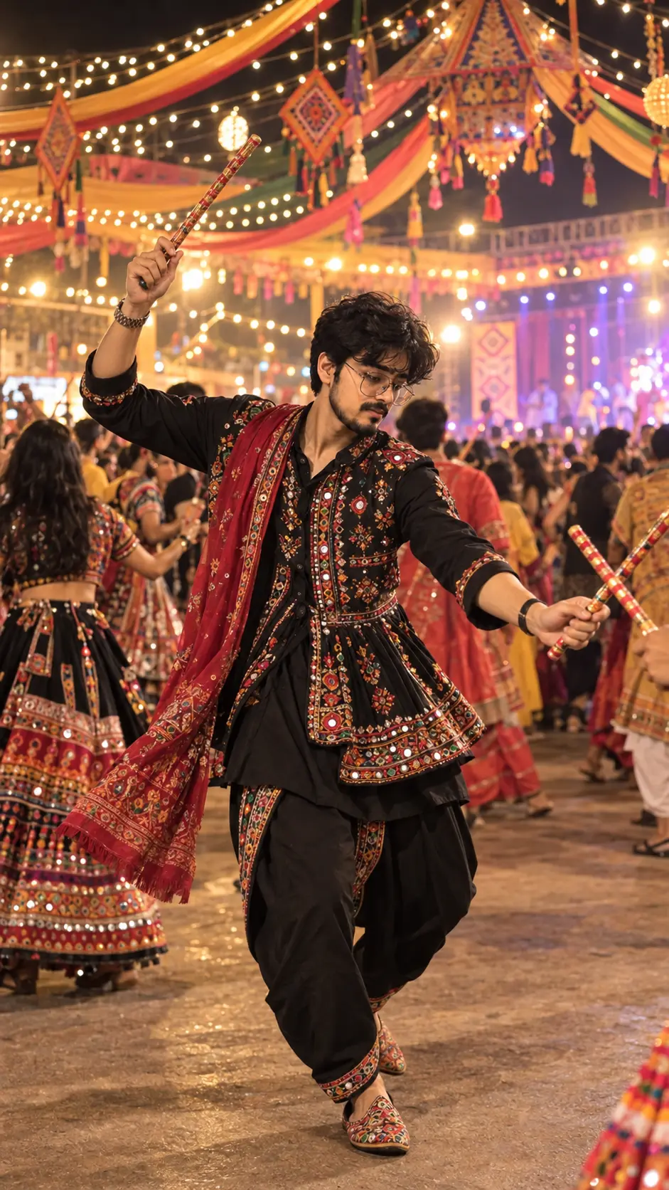 Navratri Potrait Prompt For Boys - Free Festival AI Prompt
