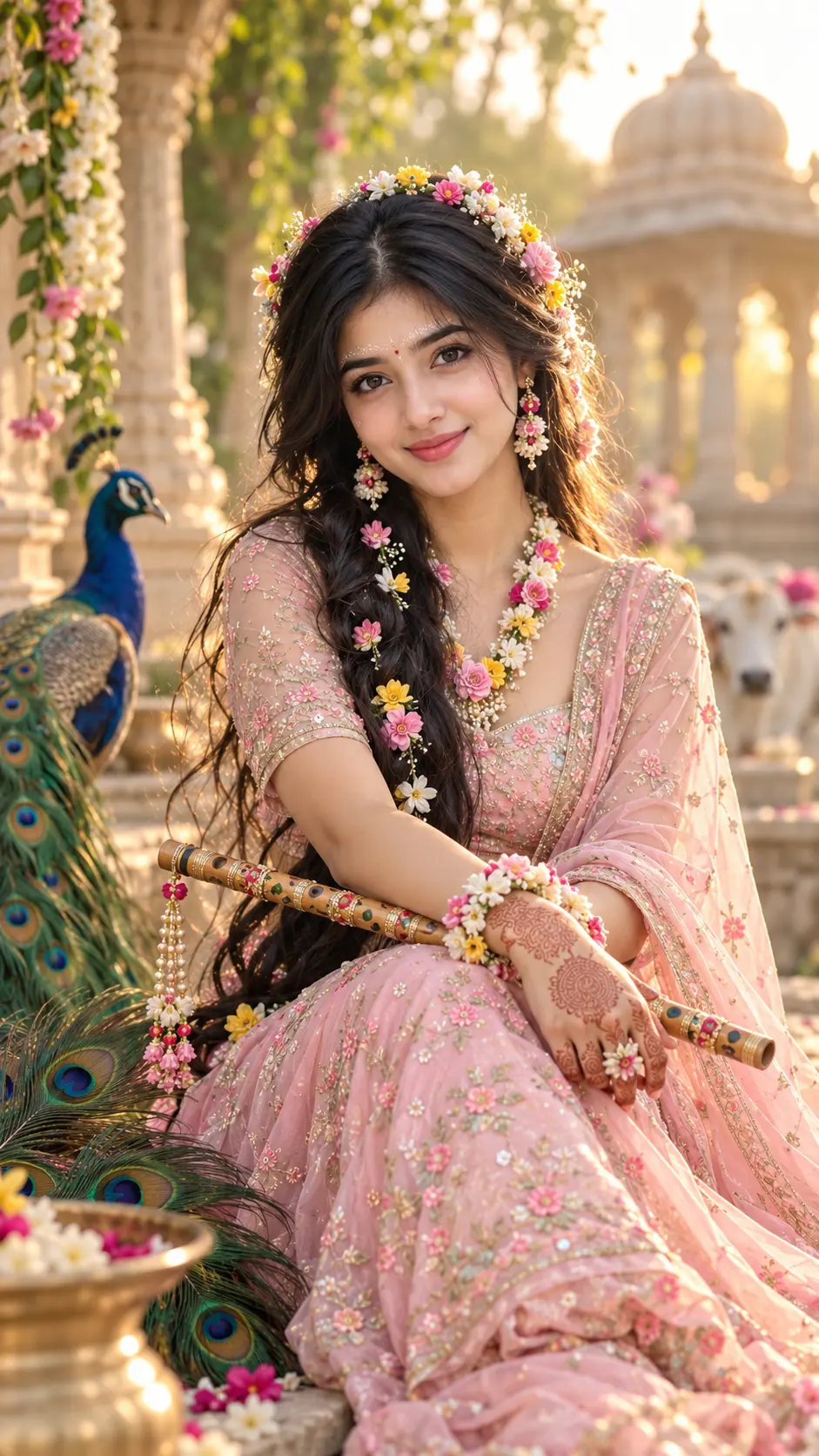 Radha Ashtmi Photo Prompt - Spiritual AI Prompt