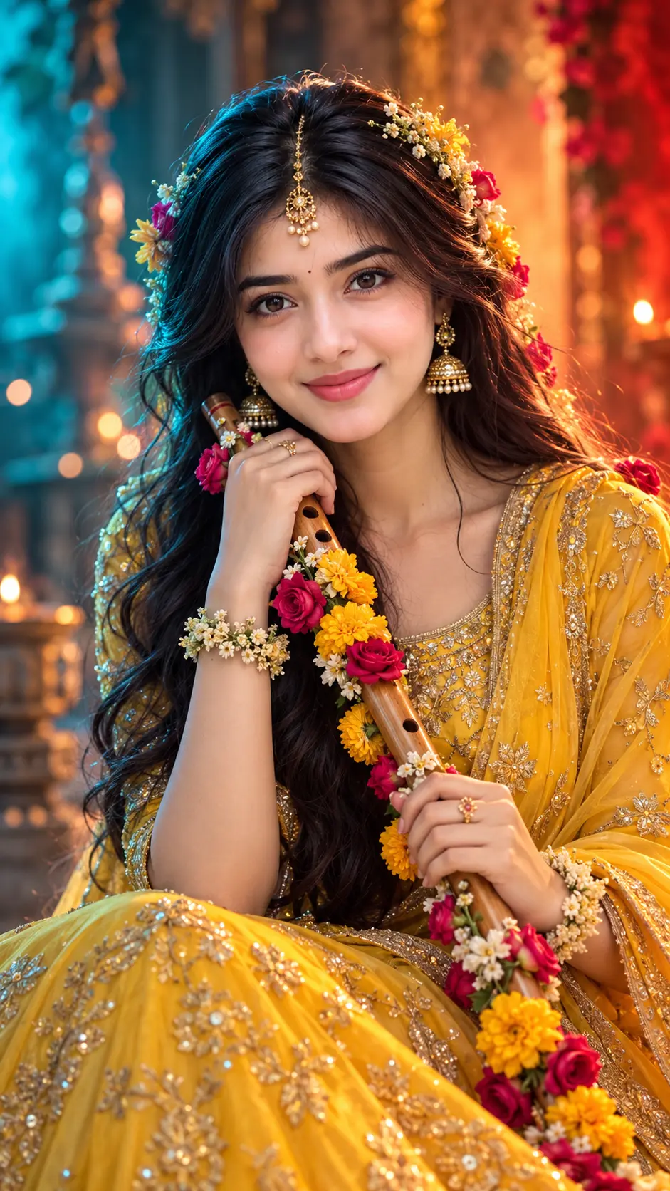 Radha Rani Ji Photo Prompt - Spiritual AI Prompt