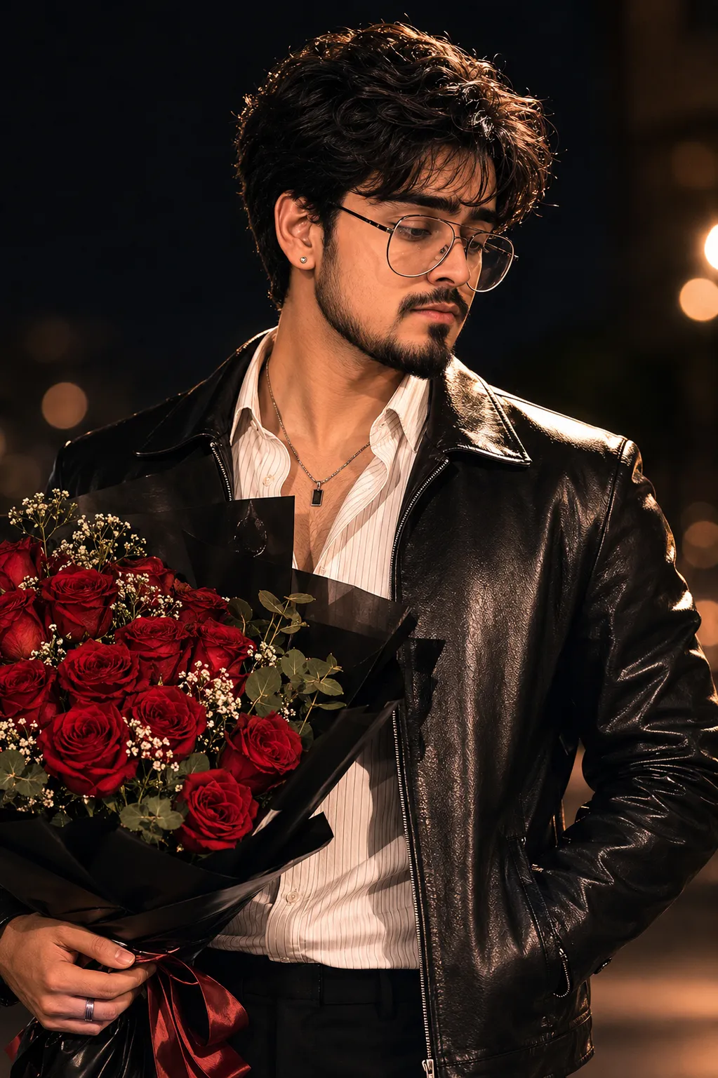 Romantic Rose Portrait Prompt - Free Cinematic AI Prompt