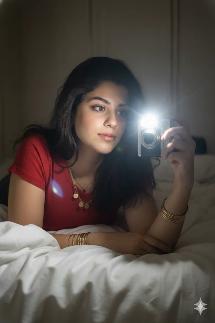 Y2K Flash Mirror Selfie - Potrait AI Prompt